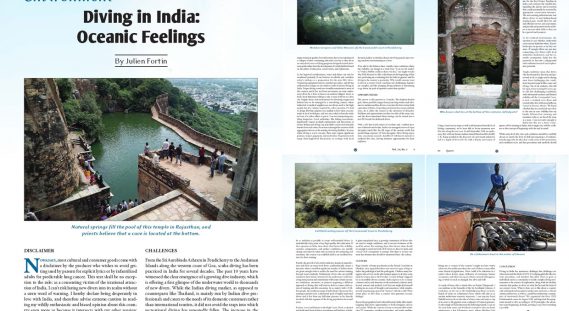 Quest Magazine (Global Underwater Explorers, GUE) - Diving in India: Oceanic feelings, by Julien Fortin